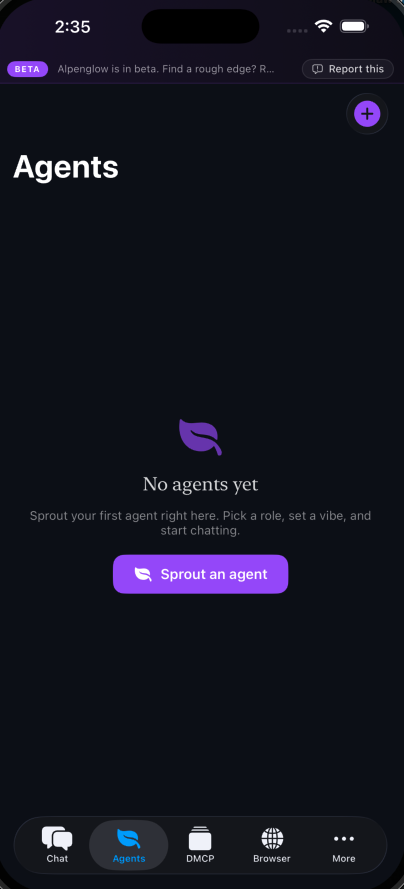 Sprout your first agent
